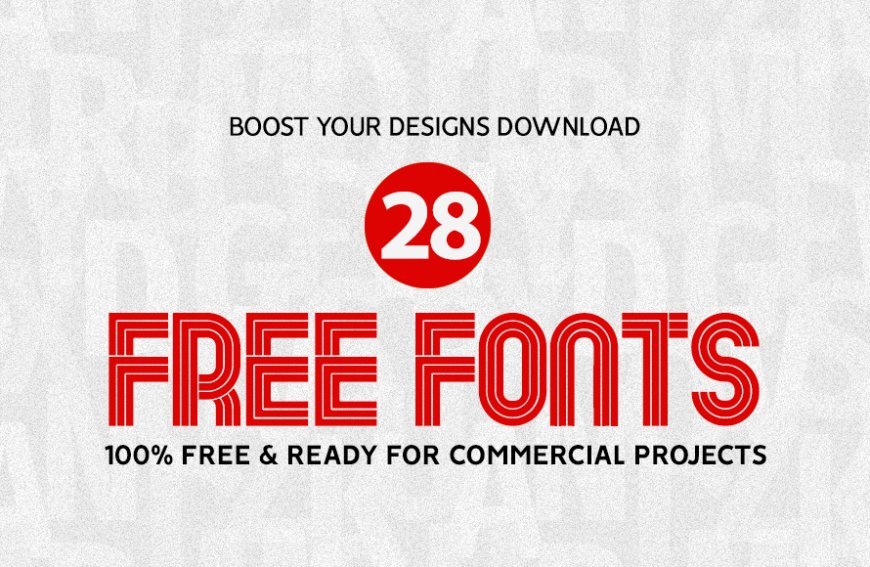 Download 28 New Free Fonts for Your Next Commercial Project