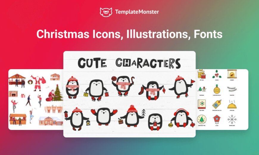 Christmas Assets for Your Email: Icons, Illustrations, Fonts