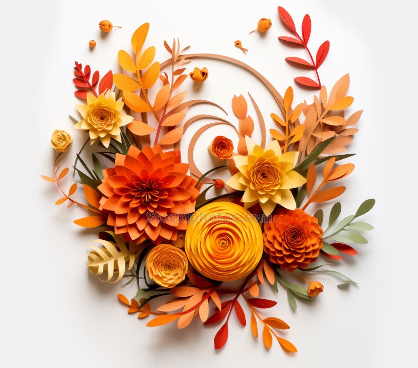 Floral Fall thanksgiving Illustration (7)