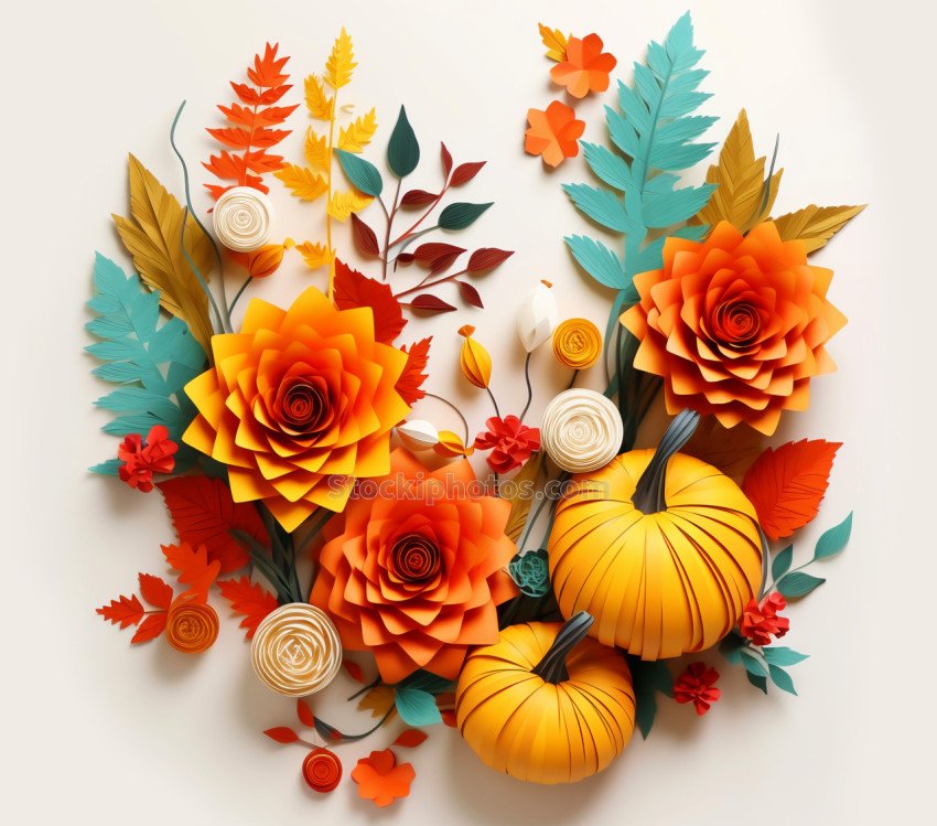 Floral Fall thanksgiving Illustration (11)