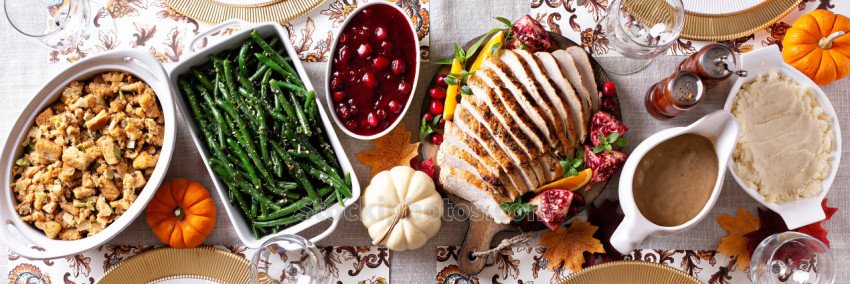 Thanksgiving dinner banner