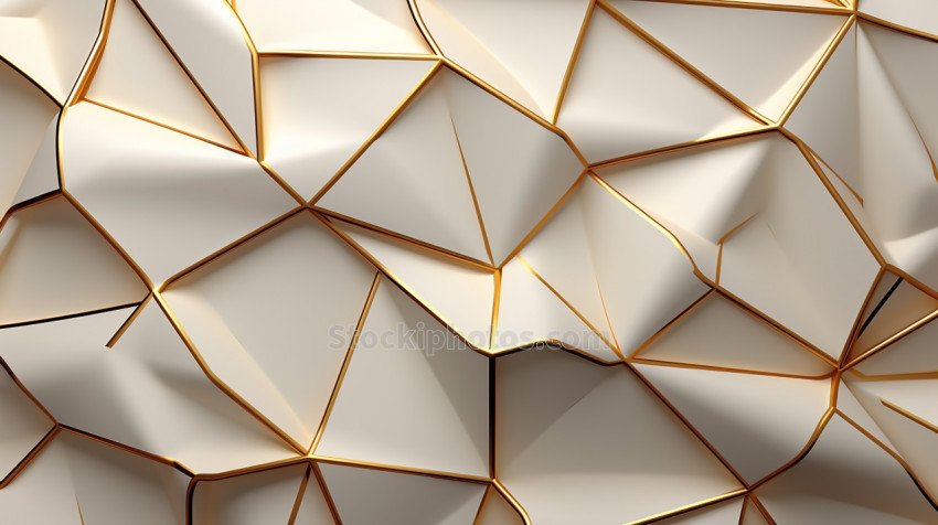 Futuristic material gold white