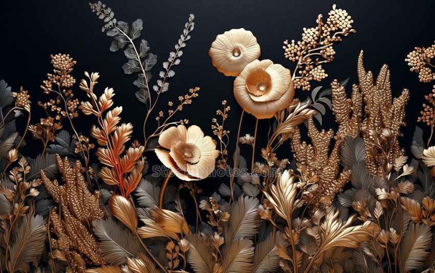 Infinite Petal Dimensions. Exploring the Stunning 3D Effects of AI-Generated Floral Art, Ai Generative