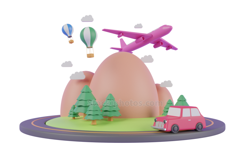 3d Traveling and Transport Illustration (10)