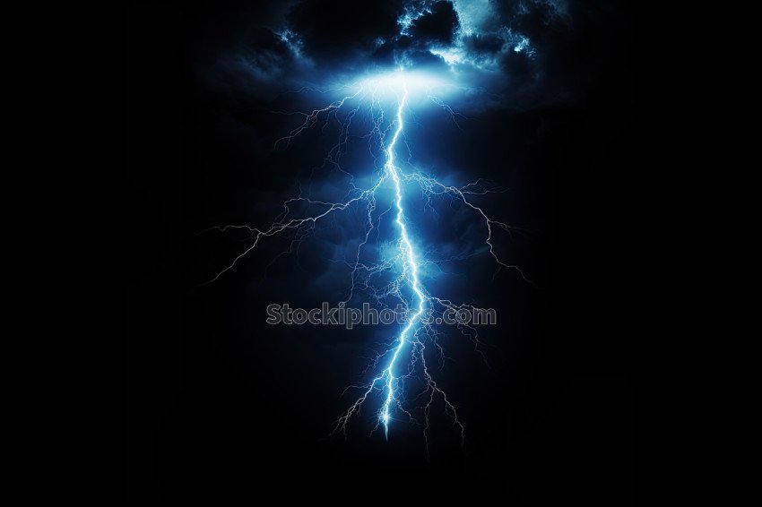 Dark and Blue Lightning Overlay (6)