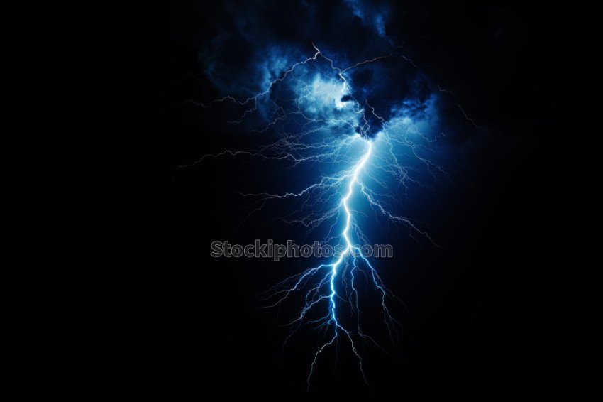 Dark and Blue Lightning Overlay (12)