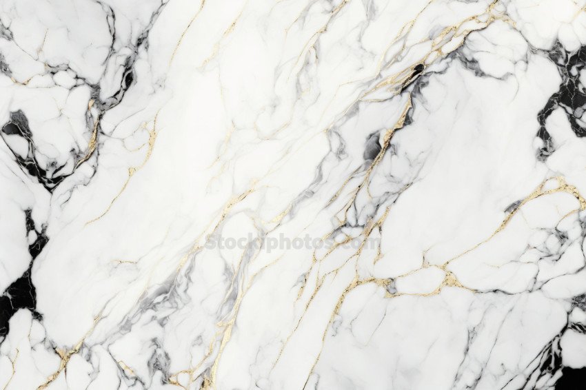 White and gold marble textured background. Abstract design, 4k wallpaper. AI