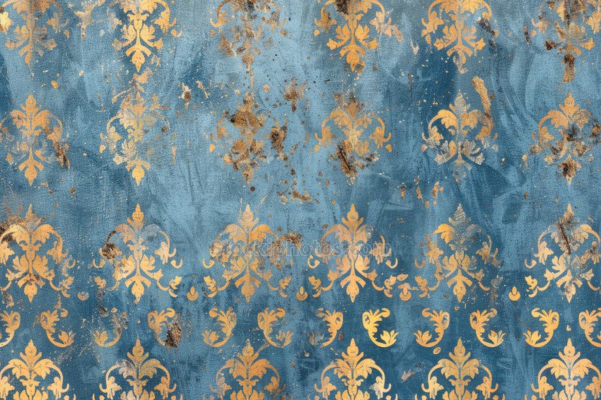 Vintage Blue and Gold Rustic (10)