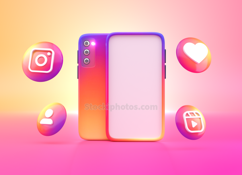 social media icons with mobile (2)