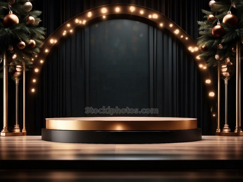 christmas elegant luxury podium stage display mockup show product (19)