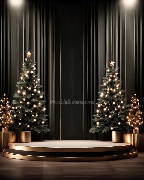 christmas elegant luxury podium stage display mockup show product (6)