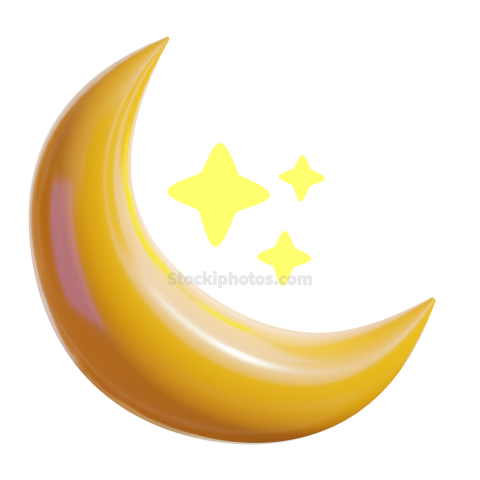 Half Moon 3D Fantasy Icon