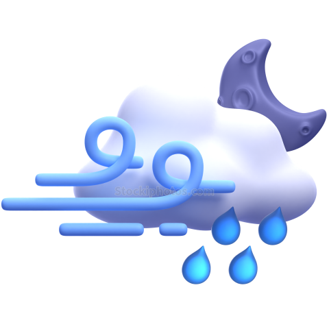 3d weather and climate icon illustration