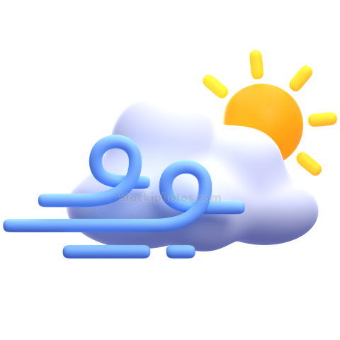 3d weather and climate icon illustration