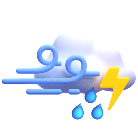 3d weather and climate icon illustration