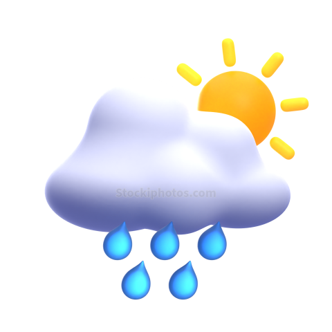 3d weather and climate icon illustration