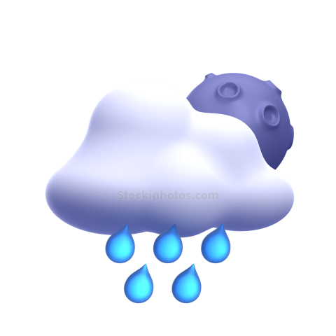 3d weather and climate icon illustration