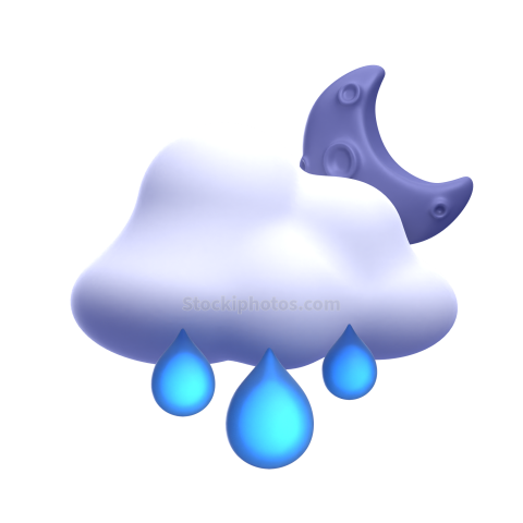 3d weather and climate icon illustration