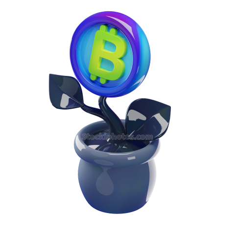 Bitcoin Investment Cryptocurrency 3D Icons