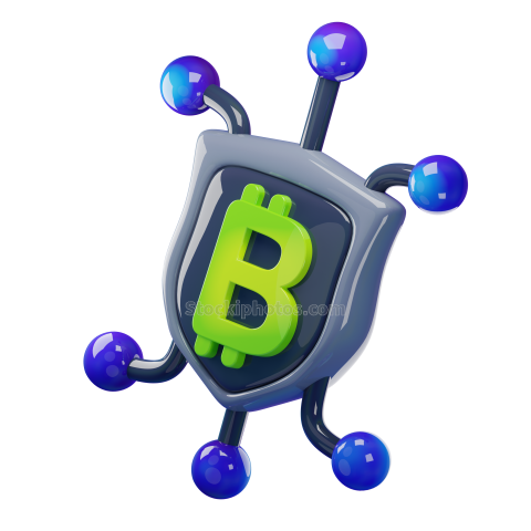 Shield Cryptocurrency 3D Icons