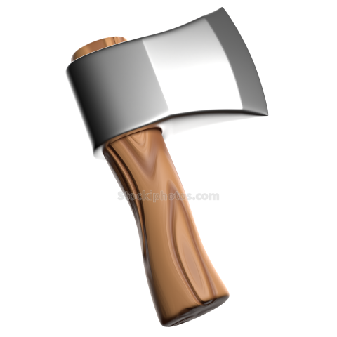 3D Icon  Camping and Travel Axe