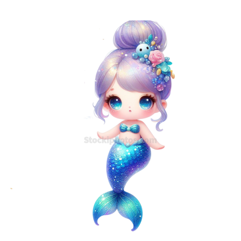 Watercolour Mermaid Clipart Mermaids (20)