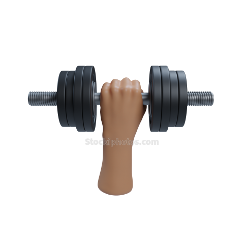 Dumbell and Hand 02