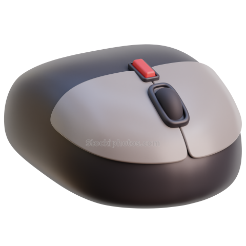 3d office stuff illustrations mouse