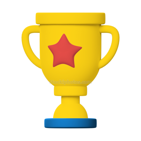 3d Education Illustration Medal Trophy