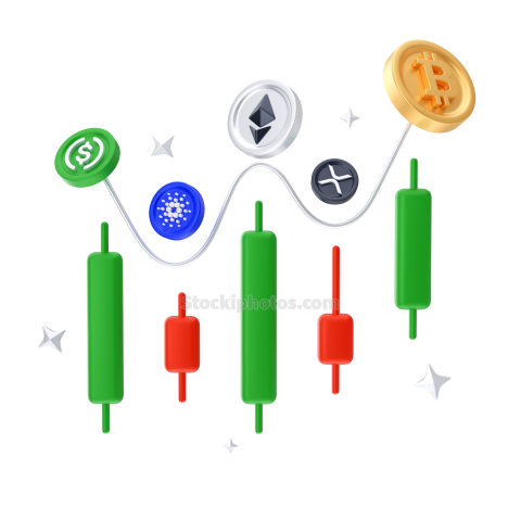 Cryptocurrency 3D Bitcoin Illustration (5)