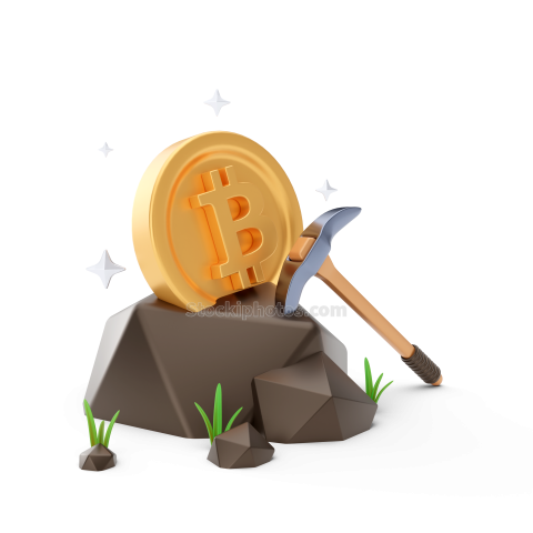 Cryptocurrency 3D Bitcoin Illustration (11)