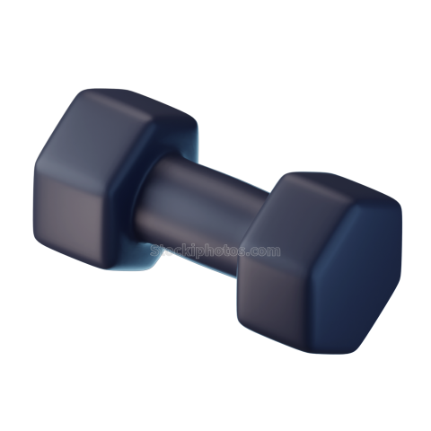 Fitness Gym 3D Icon Dumbell