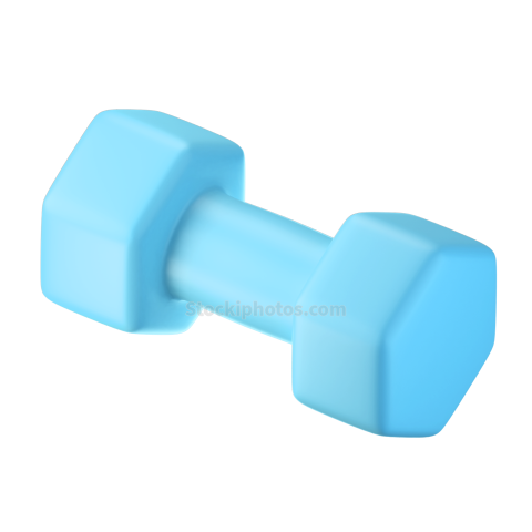 Fitness Gym 3D Icon Dumbell 3