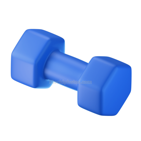 Fitness Gym 3D Icon Dumbell 4