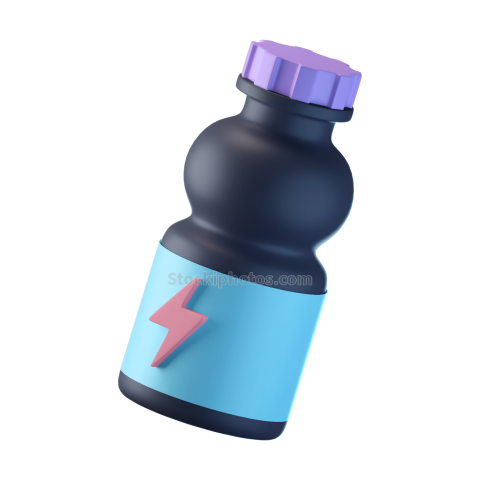 Fitness Gym 3D Icon Energy Drink 3