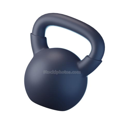 Fitness Gym 3D Icon Kettlebell