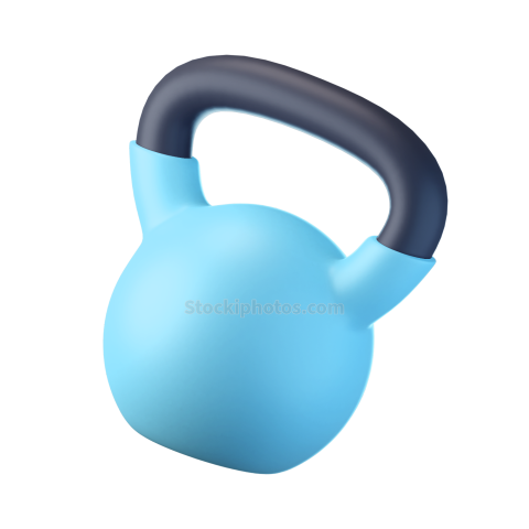 Fitness Gym 3D Icon Kettlebell 3