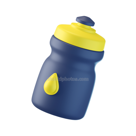 Fitness Gym 3D Icon Water Bottle 2