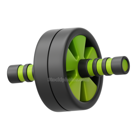 Fitness Gym 3D Icon Wheel Exercise