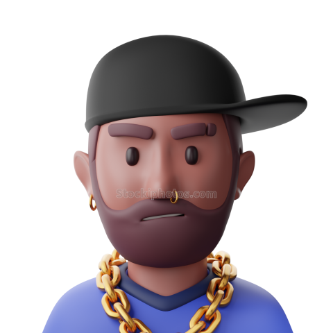 3D Career Professionl Illustration Avatar Thug