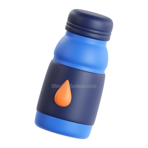 Travel 3D Icon Illustration water bottle