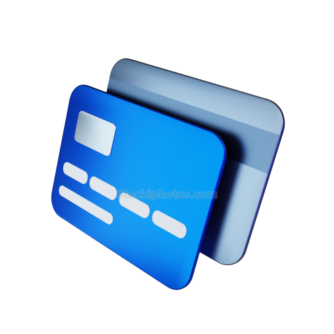 3D Money and Finance Illustration Icon CREDIT CARD