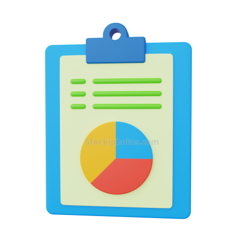 3D Return On Investment Illustration Analytics