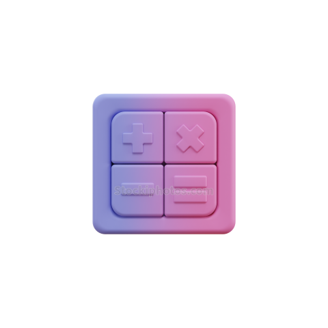 School Education Learning 3d Icon Gradient Calculator