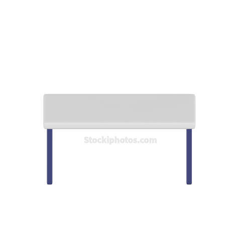 3d Educational and School Icon Illustration Desk 1 C