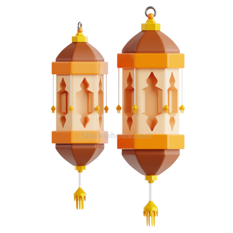 Ramadan Islamic Religion 3d Illustration Lantern