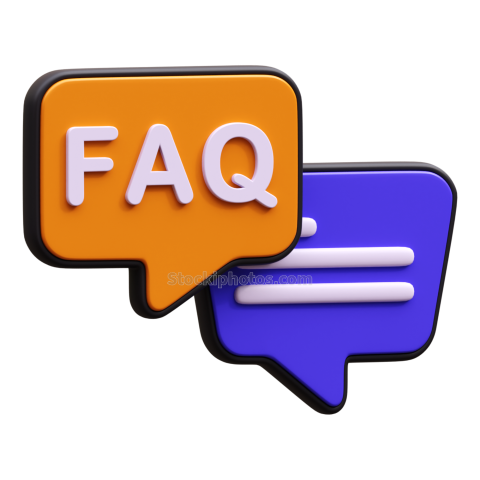 Customer Support Service 3D Illustration FAQ