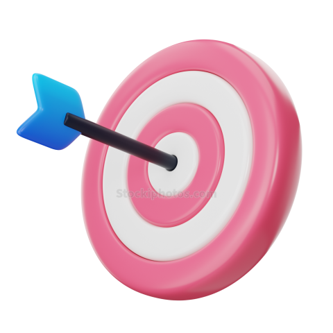 Web Marketing SEO User Interface 3d icon Marketing Target