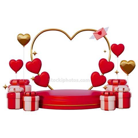 Valentine Day Celebration 3D Romantic and Love Illustration Icon (4)