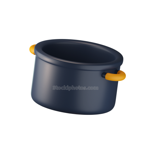 Kitchen and Cooking Appliance 3D Illustration Pot